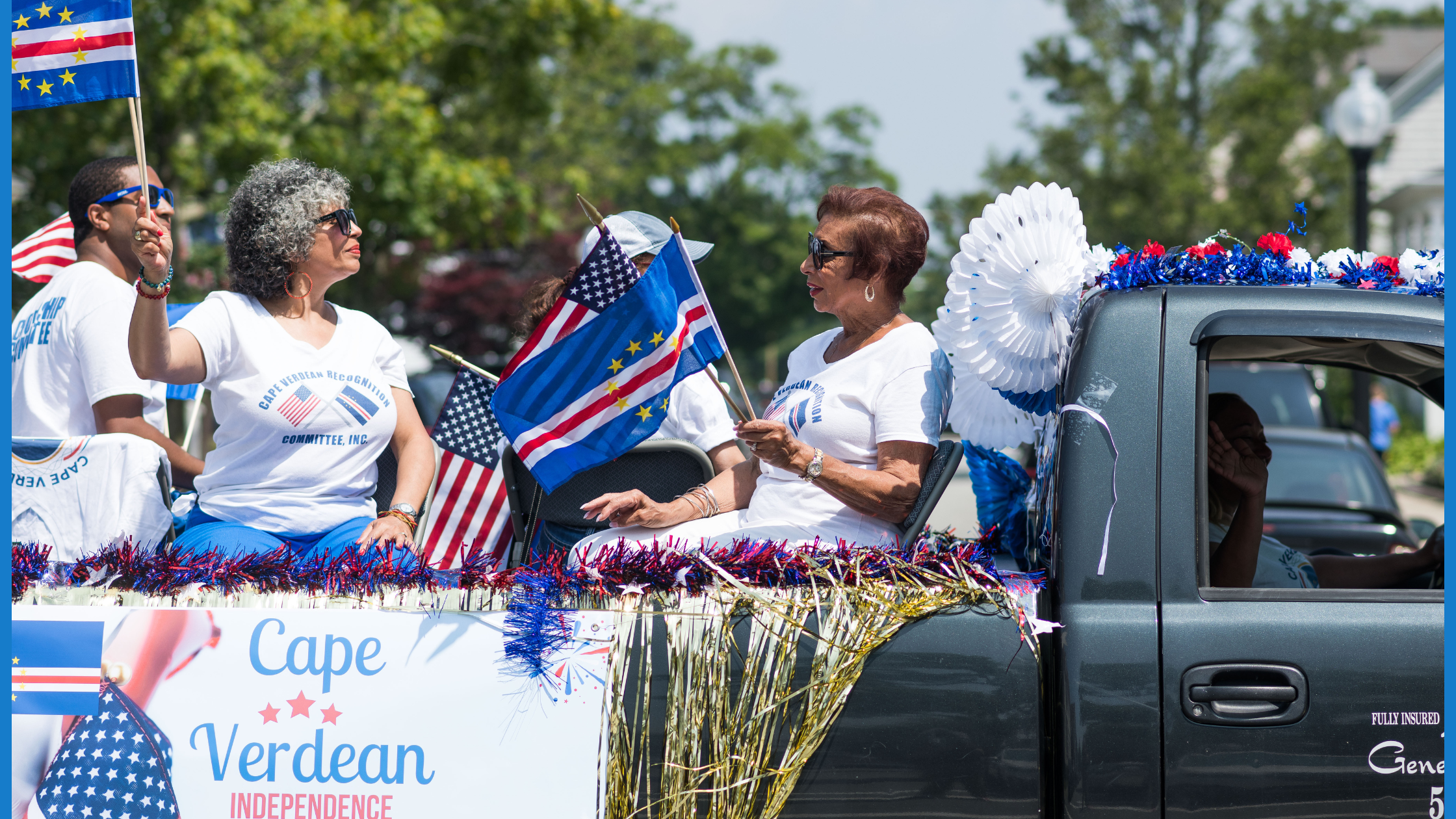 July Cape Verdean Recognition Committee float at the Cape Verdean Recognition Parade