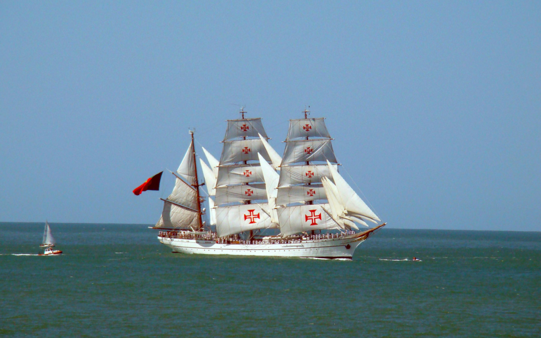 Sagres, a Portuguese Naval tall ship, comes to New Bedford