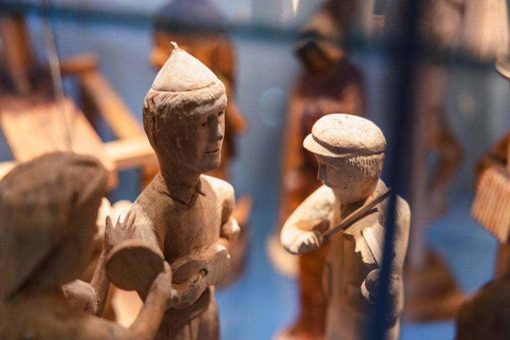 Museum of Madeiran Heritage wood carvings of traditional folkloric musicians. 