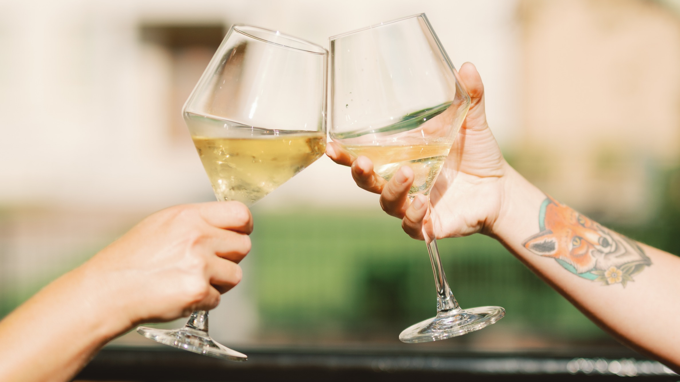 Cheers at Coastal Bubbles + Wine Bar.